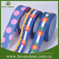 Costume Colorido e Desenhos animados Printed Grosgrain Ribbon em estoque